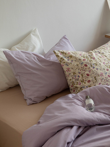 Retro mixed washed cotton pillowcase pure cotton single cotton pillowcase student pillowcase 48x74cm pair of shots 2