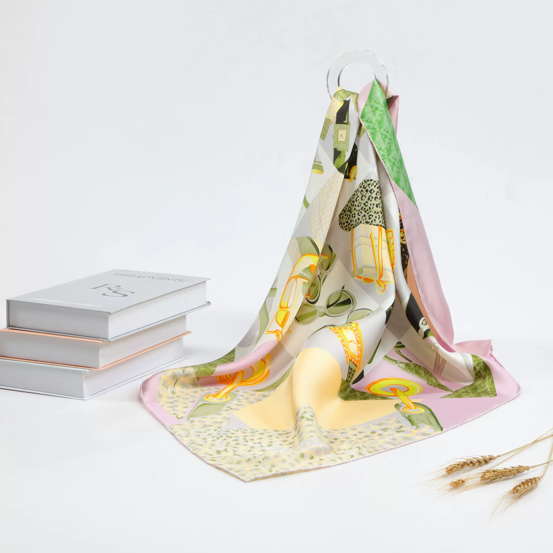 丝绸双面异色真丝斜纹大方巾百搭桑蚕丝丝巾女士围巾披肩两用飘带