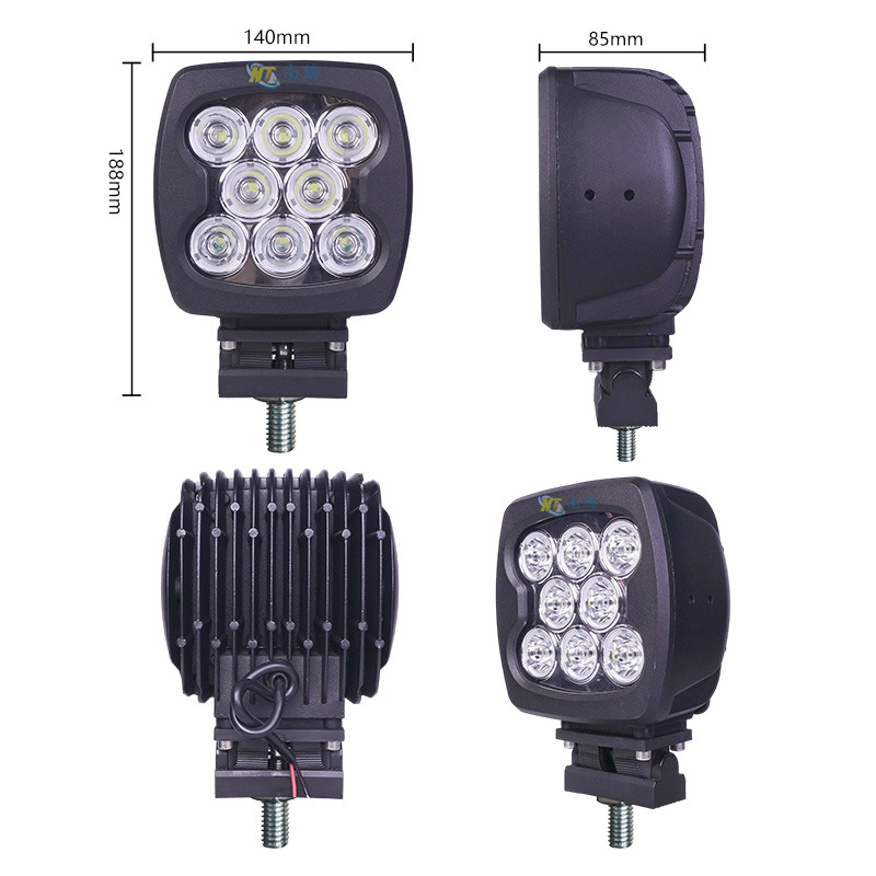 lámpara de trabajo LED de automóvil camión transformado faro faro de techo todoterreno faro de ingeniería de mantenimiento auxiliar faro de alto brillo