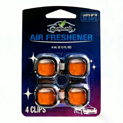 Odor Removal Fragrance Car Use – Car Perfume Aromatherapy - pineapple-flavor-pack-of-four