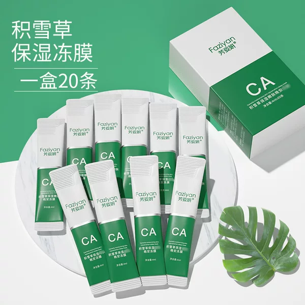 Douyin Live Streaming Centella Asiatica Repairing Good Night Leave-On Freeze Mask Portable Disposable Sleeping Mask Hot Selling Gift Dropshipping