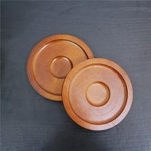 创意竹制转转杯杯垫网红旋转不倒翁杯杯垫家用杯托多功能底座通用