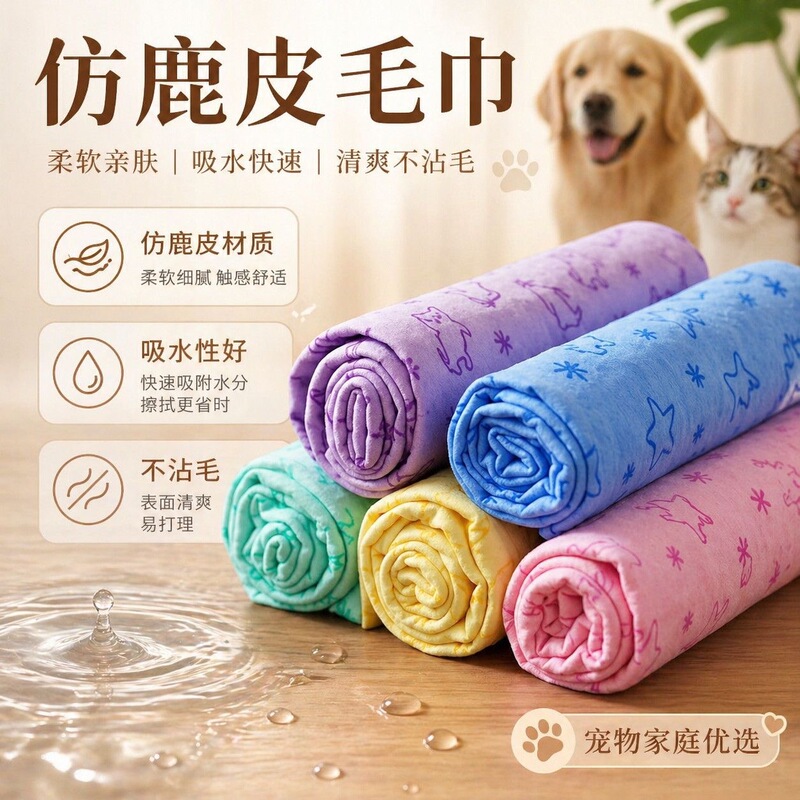 Pet towel, absorbent towel, Teddy puppy winter bath warming towel, cute quick-dry absorbent towel wholesale Pet towel, absorbent towel, Teddy puppy winter bath warming towel, cute quick-dry absorbent towel wholesale