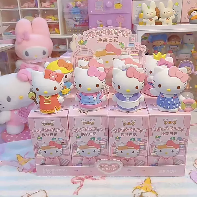 Hello kitty, minifigure for dressing up, table doll, Birthday gift