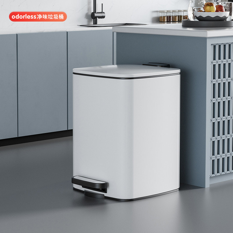 Cross-Border Popular Stainless Steel Kitchen Trash Can for Home Use in Living Room, Bedroom, Kitchen, with Lid, Large Capacity, Commercial Use, Large Bin Cross-Border Popular Stainless Steel Kitchen Trash Can for Home Use in Living Room, Bedroom, Kitchen, with Lid, Large Capacity, Commercial Use, Large Bin