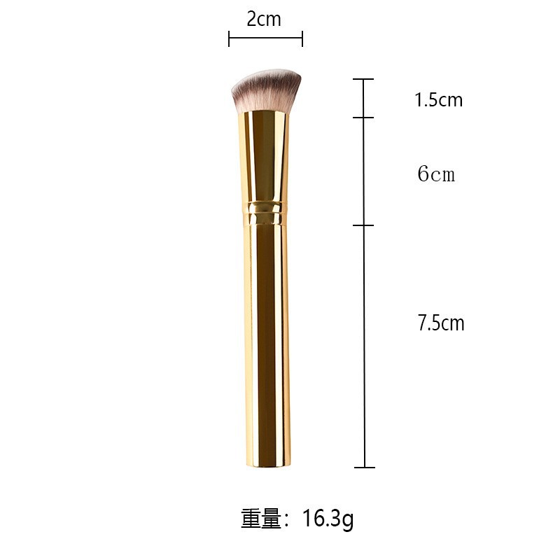 Brocha plana para base, brocha plana para maquillaje, brocha para polvos sueltos, brocha para colorete, juego de brochas de maquillaje sin costuras, brocha para corrector, herramientas de belleza