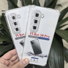 Infinix Hot60四角防摔加厚透明TPU气囊手机壳Hot50Pro/Hot40传音