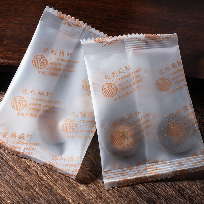 Huazhou Tangerine Peel Slices Hua Ju Hong 60g Individually Wrapped Aged 25 Year Old Tree Citrus Peel for Traditional Herbal Tea quality and texture