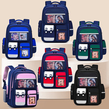 哪吒小学生书包一二三四五六年级大容量背包女男孩护脊双肩包跨境