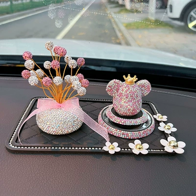 car aromatherapy decoration car perfume Perfplant seat - pastel-pink-starry-camellia-pad