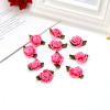 Hair band with bow contains rose flower-shaped, clothing, hair accessory, decorations, polyester, thin weaving