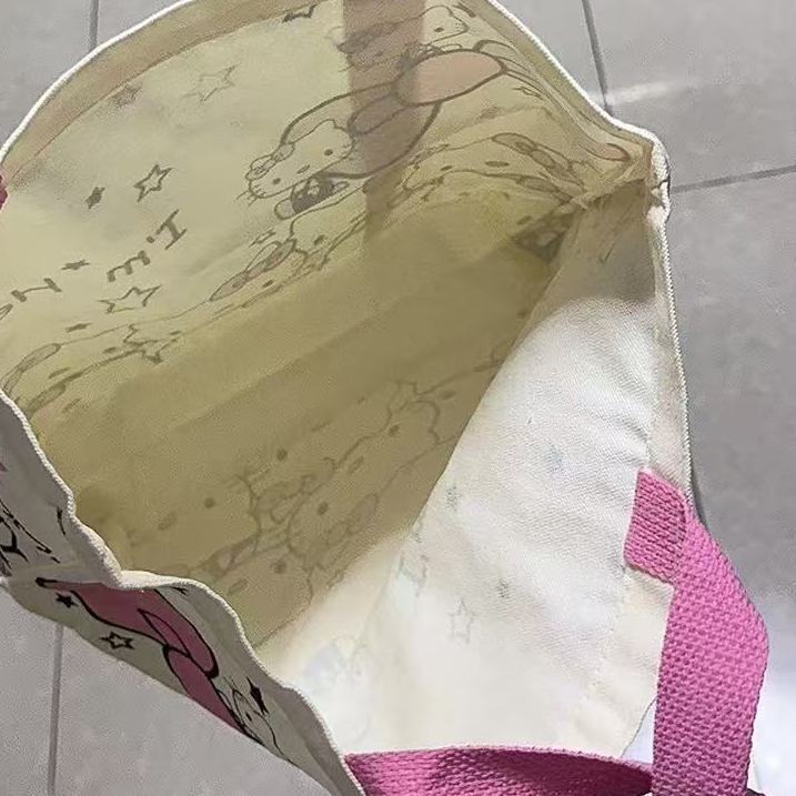 ty帆布包百搭大容量手提袋k托特女单肩可爱卡通包可爱时尚it通勤|undefined