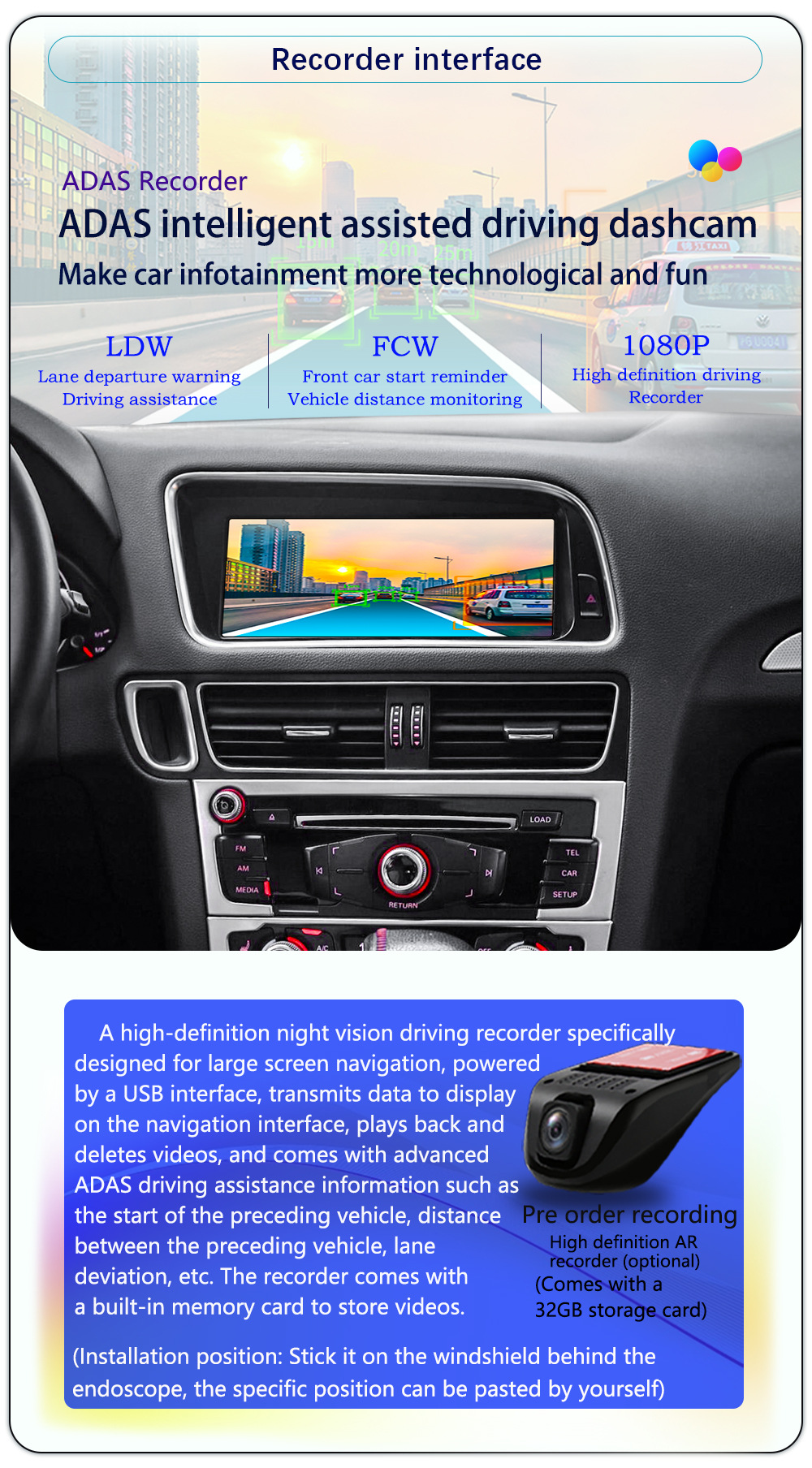 Suitable for 09-17 Models 8.8inch Audi Q5 Android Large Screen Carplay Navigation 360 Panoramic All-In-One Machine