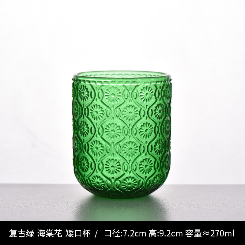 Nuevo retrógrado tallado alto taza de agua taza de vino taza de bebida creativa elegante casa hotel café utensilios de vino