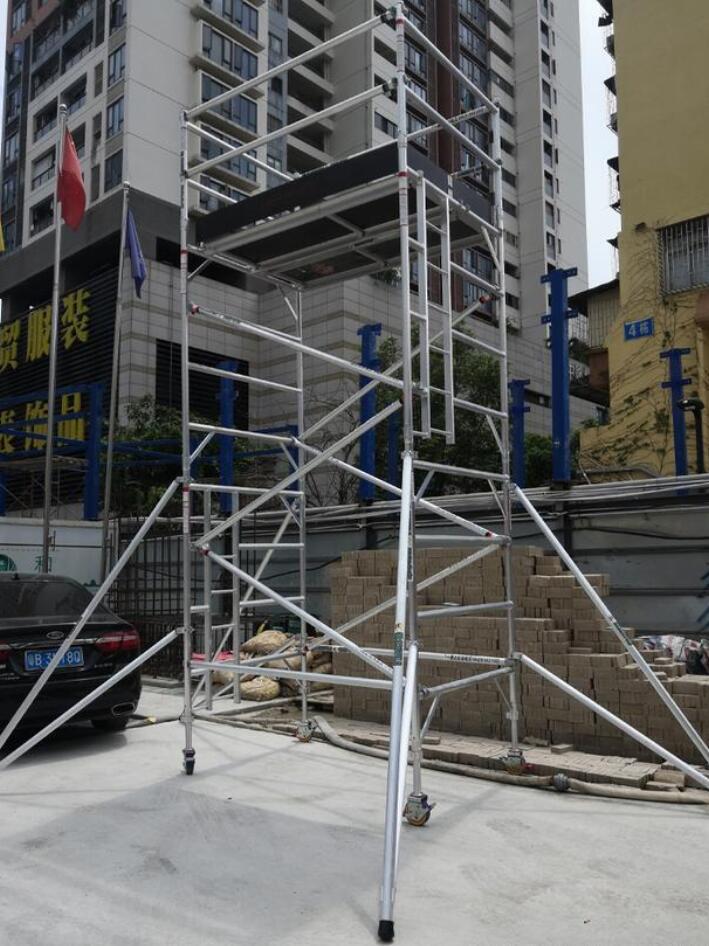 佛山厂家欧标快装铝合金脚手架厂家外销库存亚马逊阿里外销脚手架