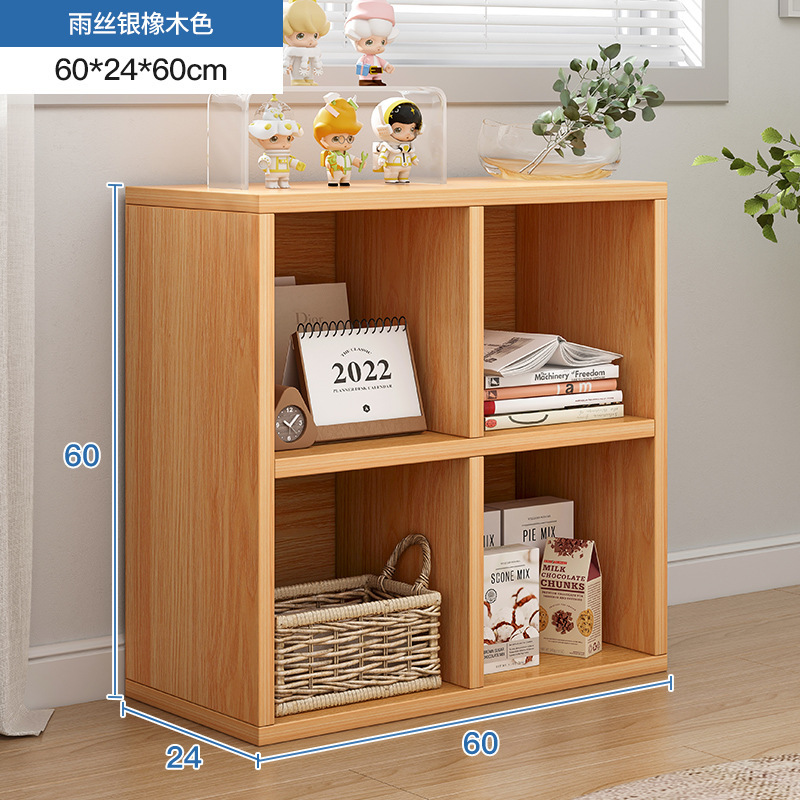 Estante de cosméticos de estilo crema, gabinete de rejilla de piso a techo lateral de mesa, gabinete de ocho compartillas, gabinete de almacenamiento de perfumes para productos para el cuidado de la piel