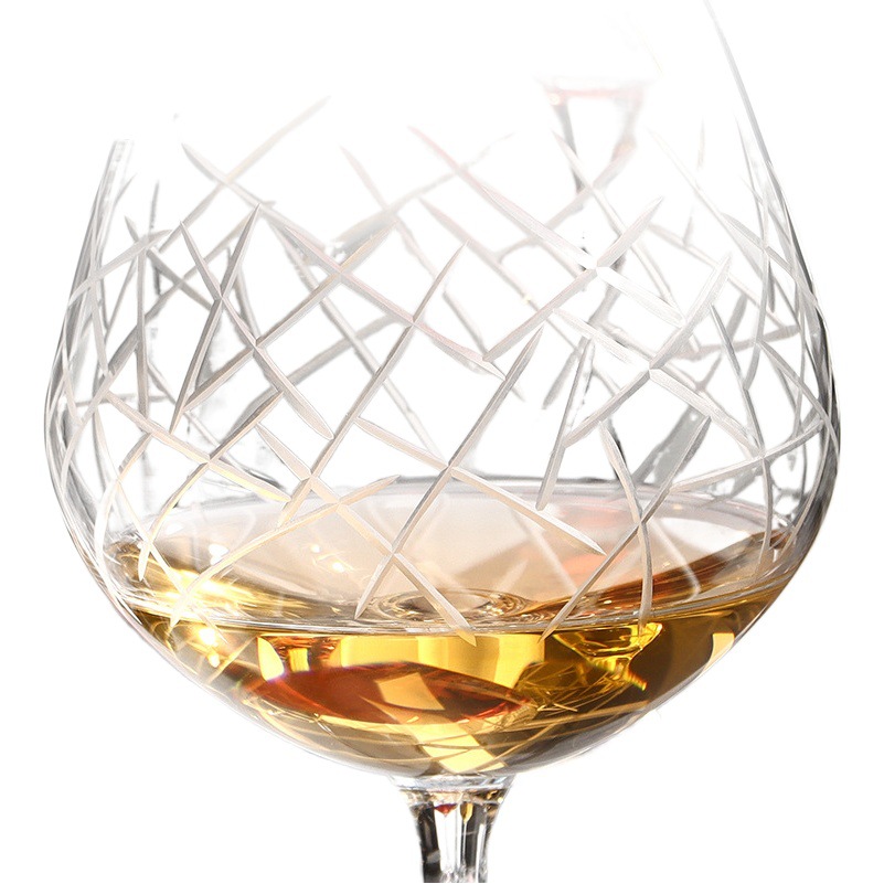 Copa de vino tinto de cristal Crystalex Kiriko importada de República Checa, copa de vino de alta gama para el hogar, copa de vino grabada a mano de estilo europeo