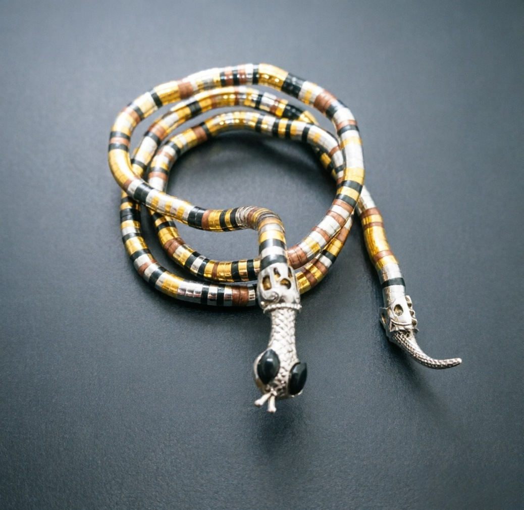 Mixed-color snake chain