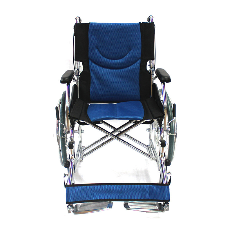 Silla de ruedas plegable manual personalizada ultraligera de acero para ancianos discapacitados scooter manual silla de ruedas manual