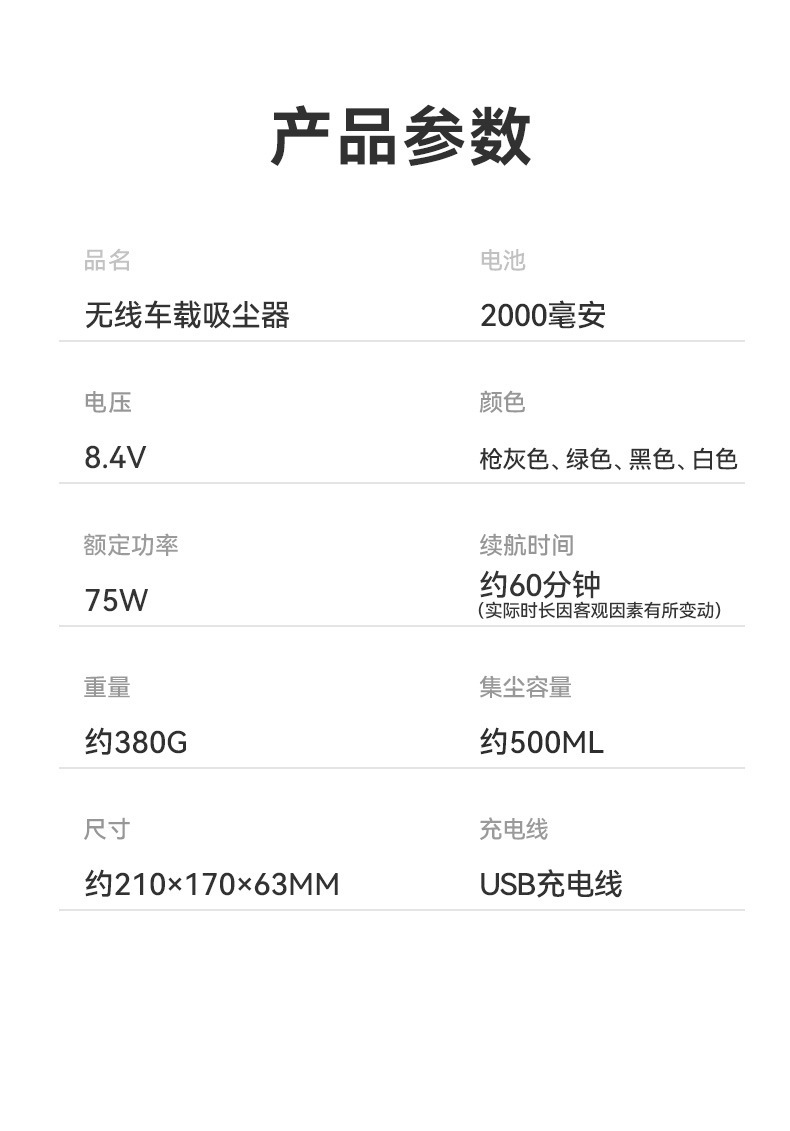New Car Vacuum Cleaner with Wireless Charging, Handheld Household High-Power Blower and Vacuum Cleaner, Keyboard and Computer Dust Blowing Gun
