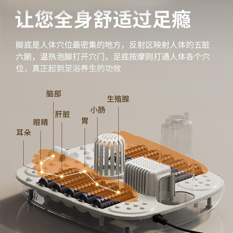 联想全自动足浴盆加热恒温足浴桶脚底按摩泡脚桶家用批发工厂直销|undefined