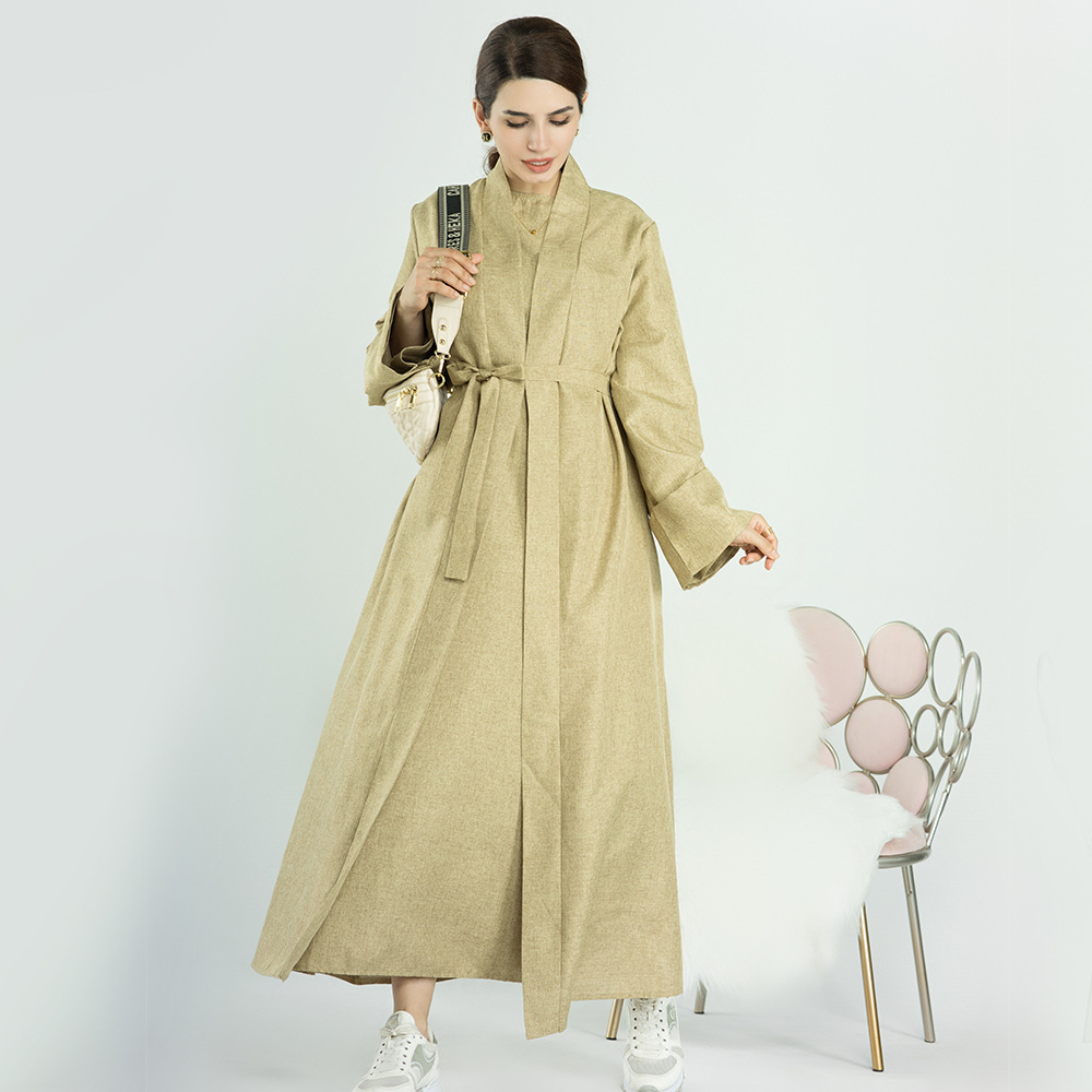 Cárdigan informal turco de color liso para mujer talla grande Loriya LR573 image 4