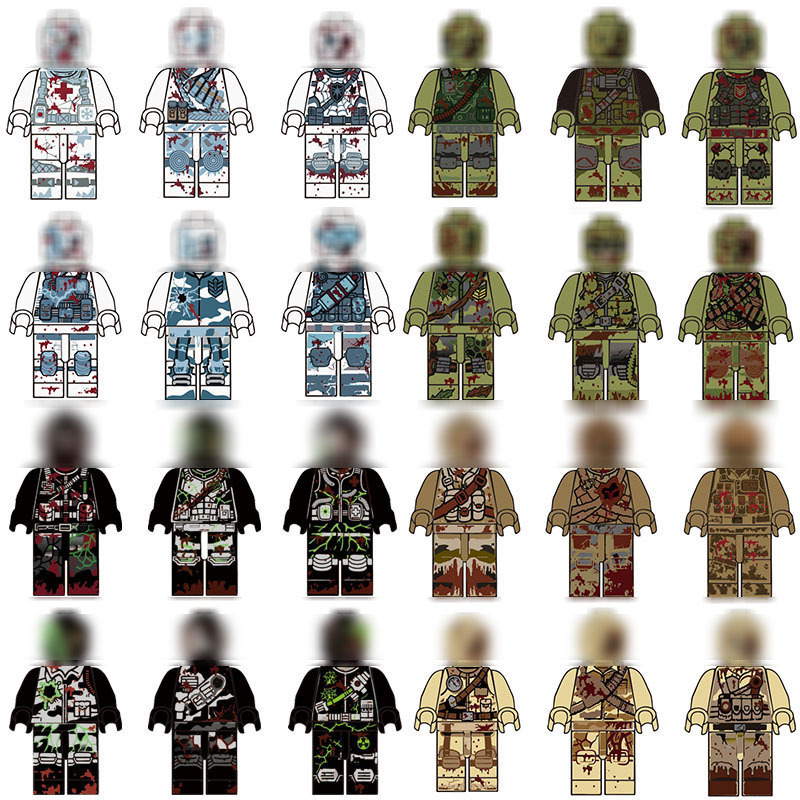 Cross-Border Zombie Biohazard Military Special Forces Building Block Figures Mini Figures Zombie Burial Children's Assembly Toys Cross-Border Zombie Biohazard Military Special Forces Building Block Figures Mini Figures Zombie Burial Children's Assembly Toys