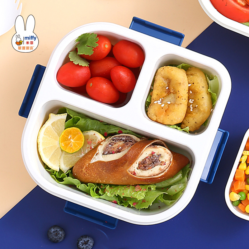 Miffy dibujos animados microondas caja de almuerzo Oficina adulto almuerzo caja estudiante trabajador de oficina caja de almuerzo