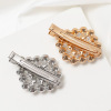 Fashionable hairgrip from pearl, Korean style, diamond encrusted, suitable for import