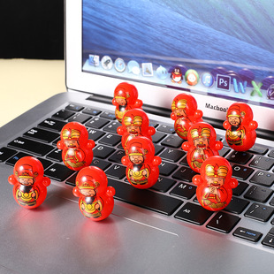 Children's mini tumbler toy educational God of Wealth tumbler Dragon Year cartoon cute kindergarten small gift