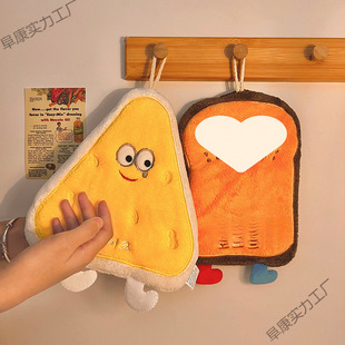 Hanging towel absorbent cute quick-drying hand cloth kitchen bathroom towel cloth