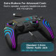 PS5 wireless bluetooth game handle RGB lights burst somatosensory vibration Switch mobile phone computer black myth handle
