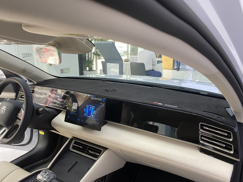 BYD Qin L plus central control instrument panel sunscreen sunshade decorative shading mat suede leather hair wholesale