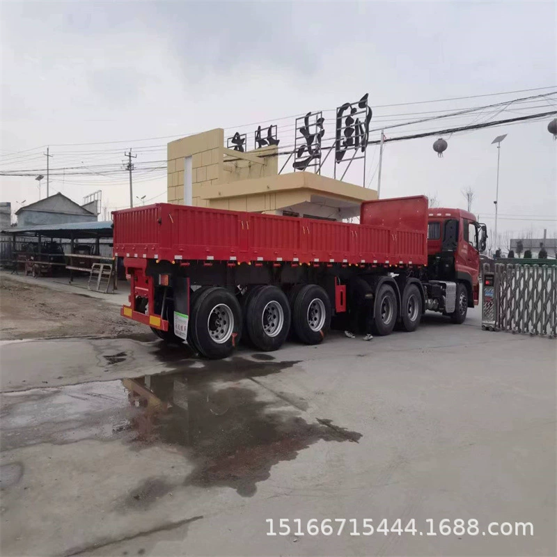 В наличии 13m легкий полуприцеп с боковым самосвальным механизмом, полуприцеп с боковым самосвальным механизмом скелетного типа, полуприцеп с боковым самосвальным механизмом для клумбы, государственная регистрация в рассрочку по всей стране.