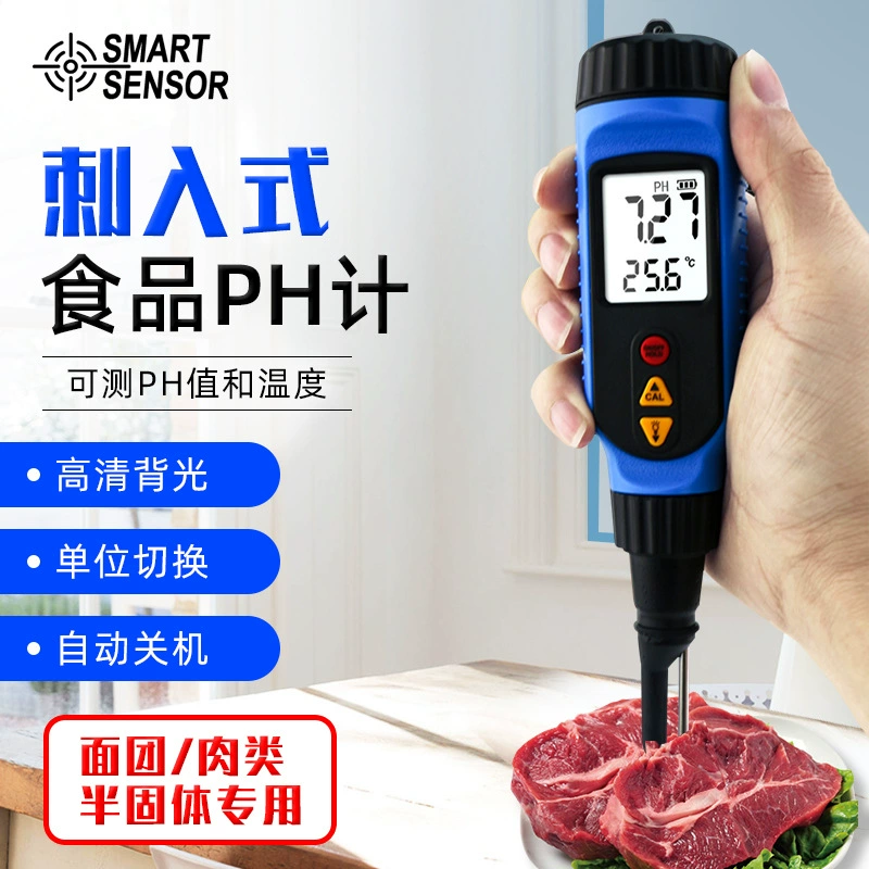 Hima Ph818M колоть мясное тесто паровой хлеб Овощной раствор для молочных продуктов поверхность волос pH детектор pH