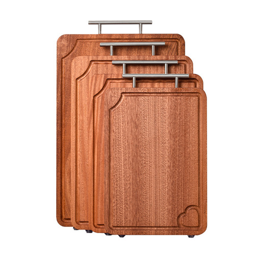 Ebony chopping board, antibacterial and mildew-proof, double-sided chopping board, solid wood chopping board, kitchen cutting board, fruit board, sticky board, anti-cracking