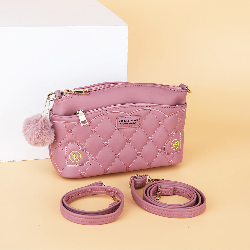 Bolso bandolera nuevo de verano 2024 para mujer, bolso de hombro pequeño con bordado de hilo estilo INS, venta al por mayor de Guangzhou, bolso de hombro individual para teléfono.