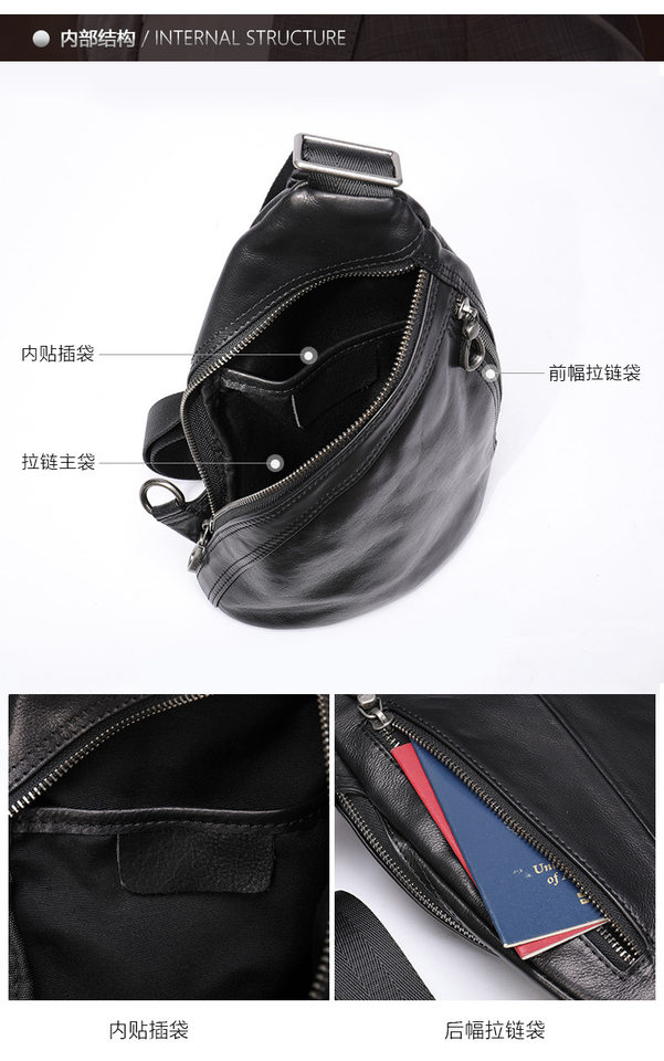 Túi đeo chéo nam đeo ngực da bò lớp đầu 17×5×30,5 cm — 20202 màu đen, 698 màu đen, Cà phê 698, 9011 màu đen chi tiết 27