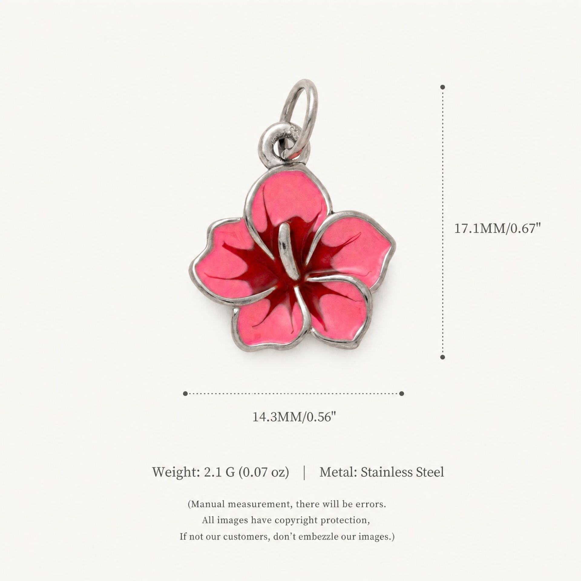 Fleurs roses couleur acier
