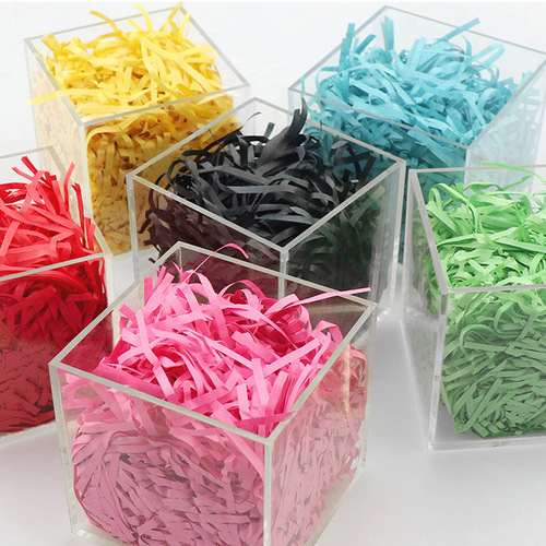 Raffia paper silk gift box wedding candy box decoration filling shredded paper silk pleats manufacturer wholesale