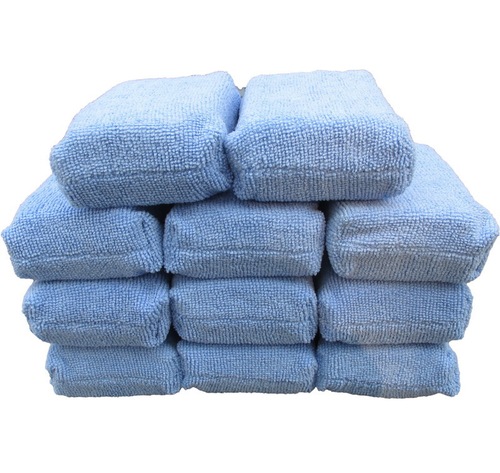 Car large crystal-plated waxing sponge, high-density car wash sponge block, beauty cleaning polishing sponge, car sponge