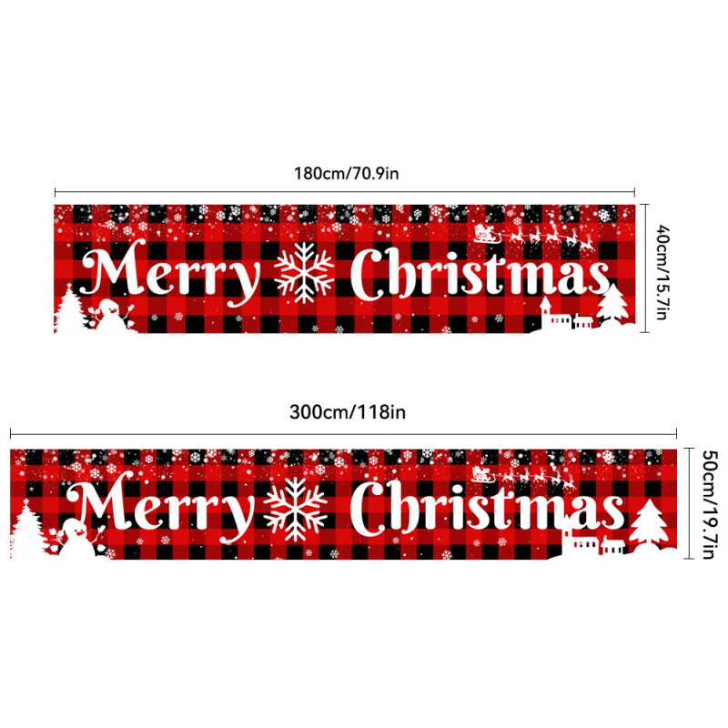 Amazonクロスボーダー新しいクリスマスカプレットドアカーテンお祭り雰囲気アレンジメントクリスマスフラッグ背景布バナー|undefined