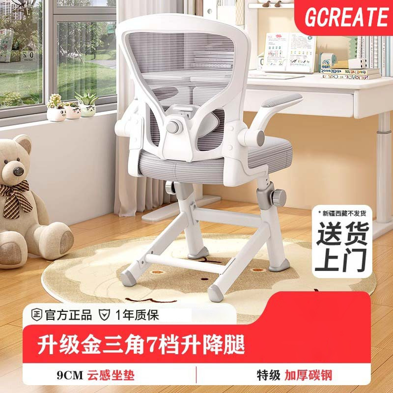 Youth Electric Study Chair, Special Writing Chair for Middle and High School Students, Lifting Desk Chair, Ergonomic Computer Chair
