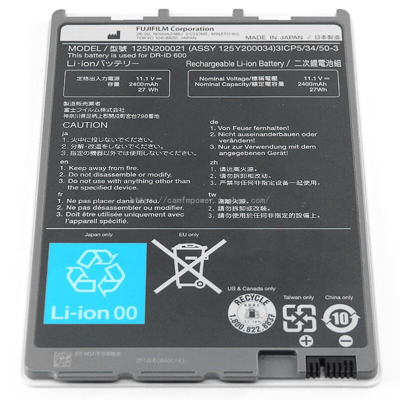 125N200021 Tablet Detector Battery Dr-Id 600 11.1V Li-Ion Battery 125N200021 Tablet Detector Battery Dr-Id 600 11.1V Li-Ion Battery