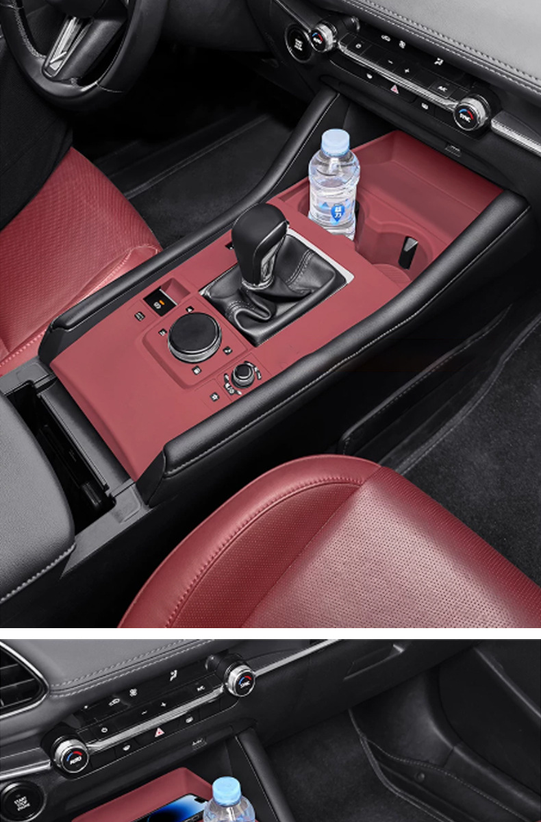 Suitable for Mazda 3 Next Generation Axela central console cup holder silicone pad interior decoration modification anti-slip protection