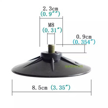 丁青橡胶螺杆吸盘 M8102硅胶螺丝真空吸盘 大吸力透明玻璃吸盘