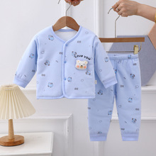 嬰兒棉衣秋冬保暖套裝新生兒棉服0-3-6個月男女寶寶夾棉衣服棉襖9