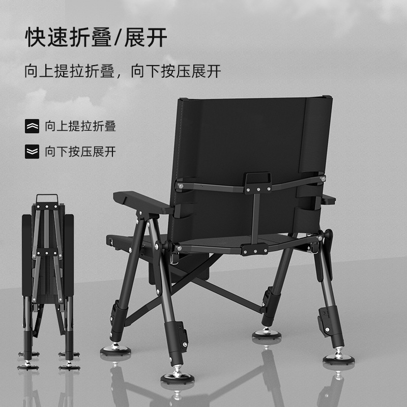 全聚隆低靠背钓椅可躺可调节欧式钓椅折叠椅野钓专用钓鱼椅子凳|undefined