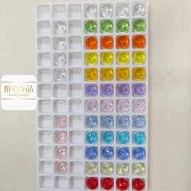 8mm高质量k9玻璃珠闪彩摩卡系列DIY婚纱手机链项链手链饰品配件