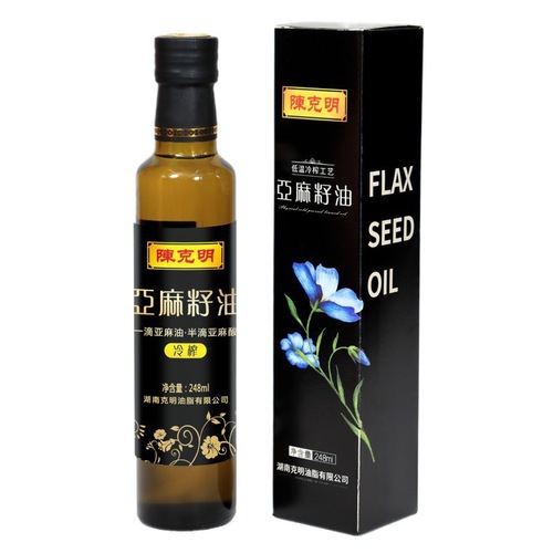 A Small Bottle Imported Flaxseed Oil Gift Box from Chen Keming, a First-Class Cold Pressed Flaxseed Oil Manufacturer